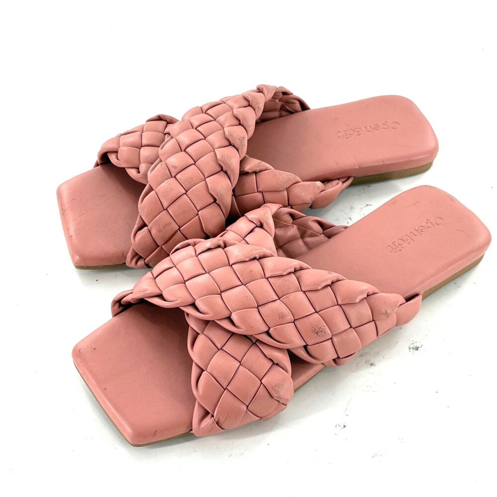 Women's Pink Braided Sandals